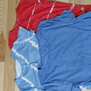 3 T-shirts unmarked size fits similar to 12 - 14